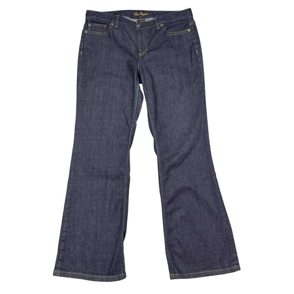 Ann Taylor Modern Fit Lindsay Waist Jeans Women's 12 Blue Cotton Stretch